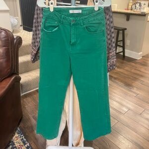 Q2 Women's Green Jeans